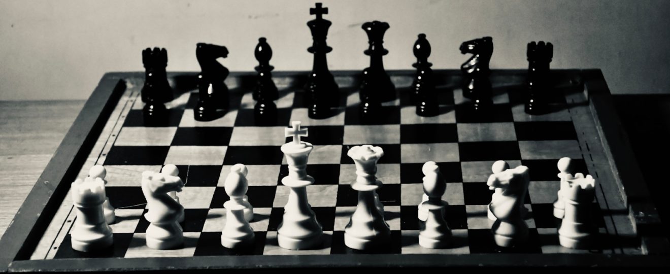 a chess board with a chessboard